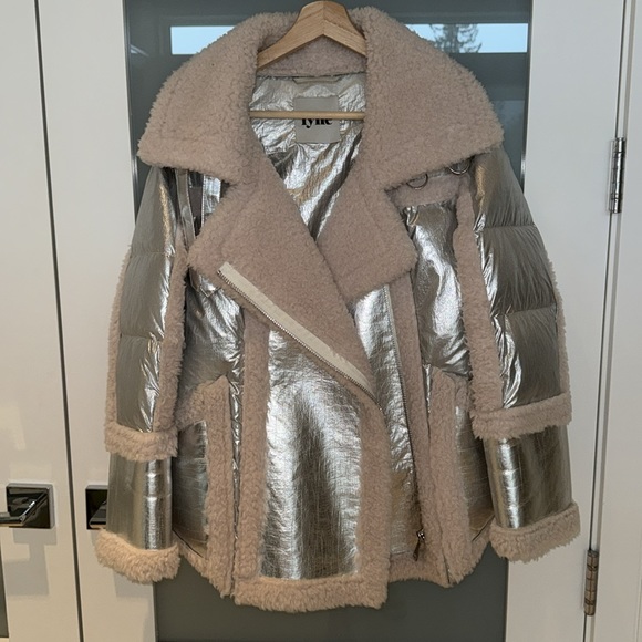 Fyne Jacket Silver With Pink Wool, Size XS - Picture 2 of 6